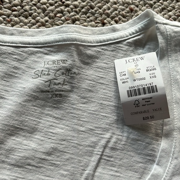 NWT J. Crew Slub Cotton Tank - Picture 3 of 3